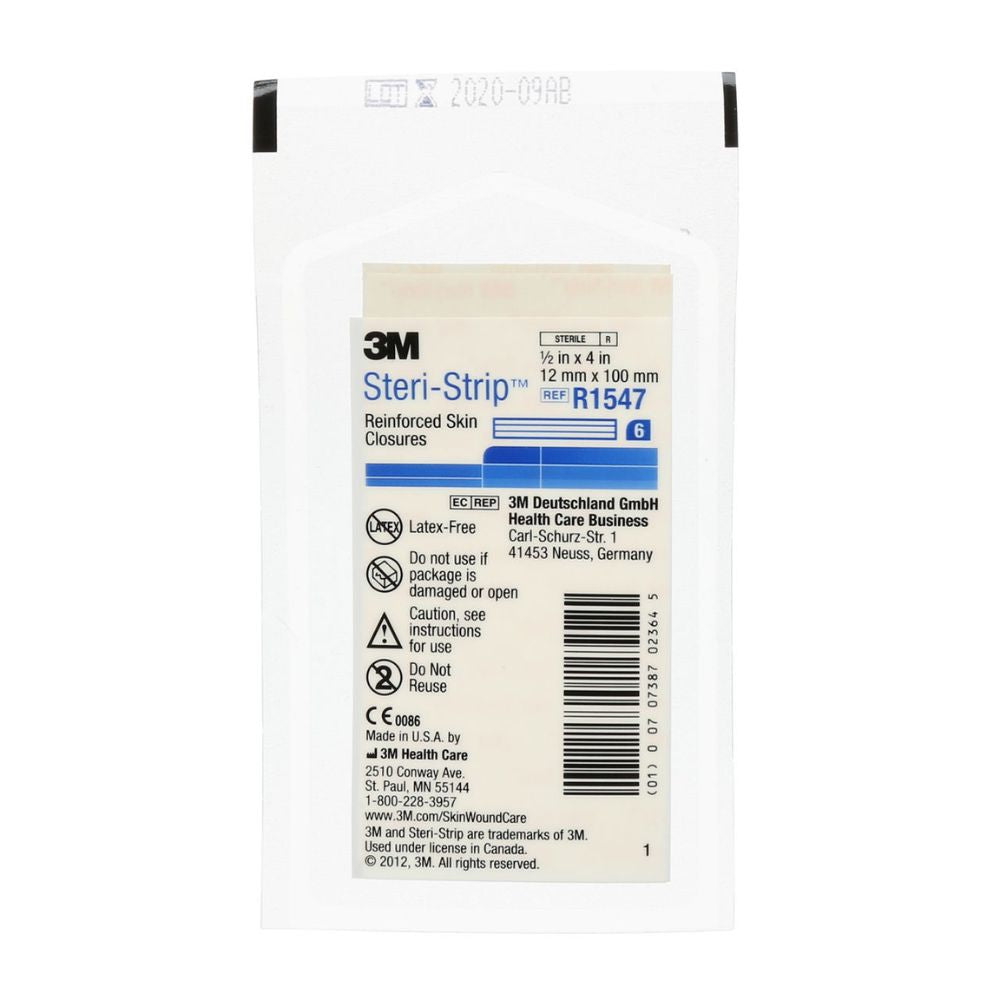 Steri-Strip R1547, 12 mm x 100 mm, tiras adhesivas reforzadas (6)