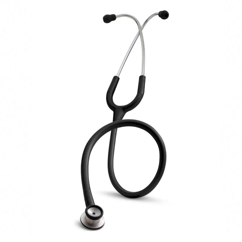 Fonendo neonatal negro 2114B con doble tubo y auriculares tipo campana
