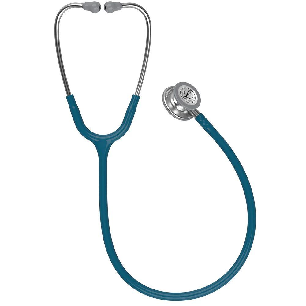 Fonendo Littmann Clasico III 5623 azul Caribe con campana cromada