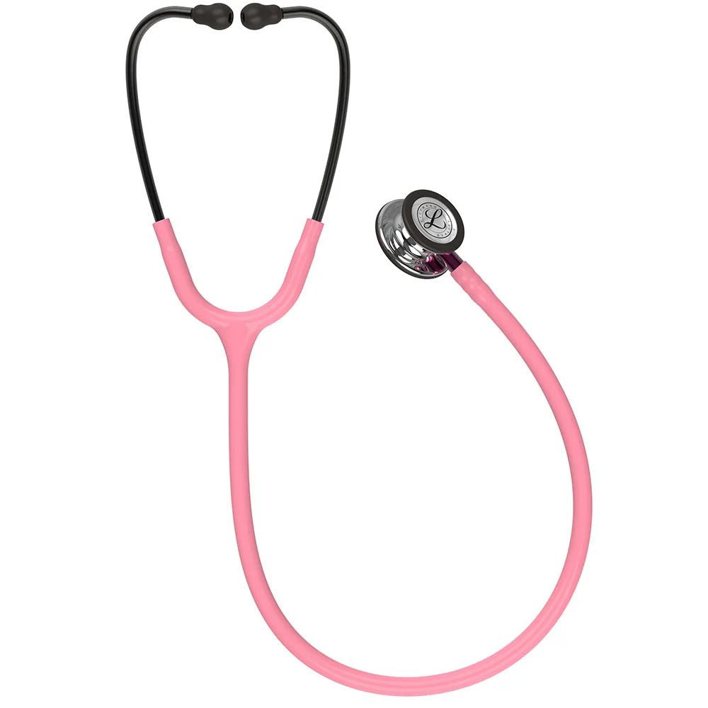 Fonendo Littmann Clasico III rosa perla, doble cabezal y campana cromada