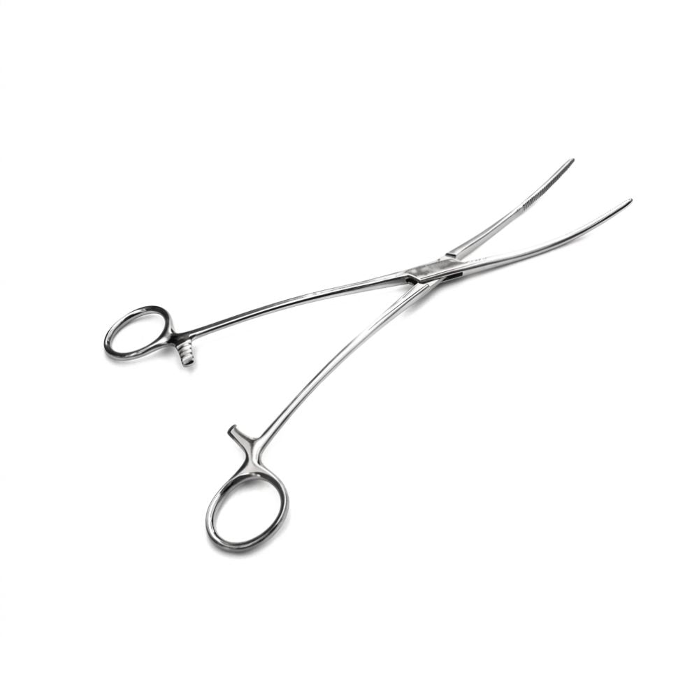 Pinza Bozeman 25 cm de acero, pinzas con mangos en anillo y puntas rectas
