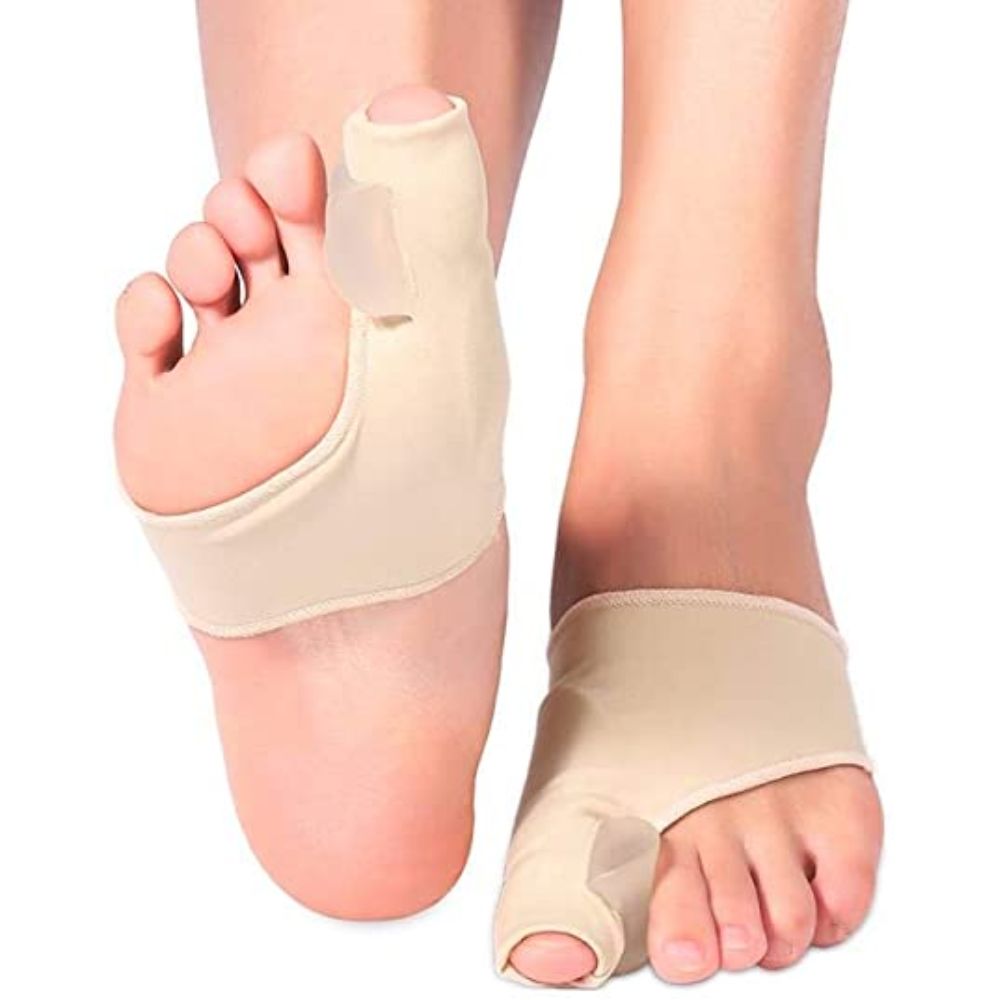 Separador de dedo con funda beige BS44; se coloca entre los dedos.