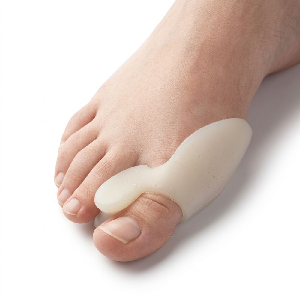 Corrector y protector de juanete de gel para el dedo gordo del pie
