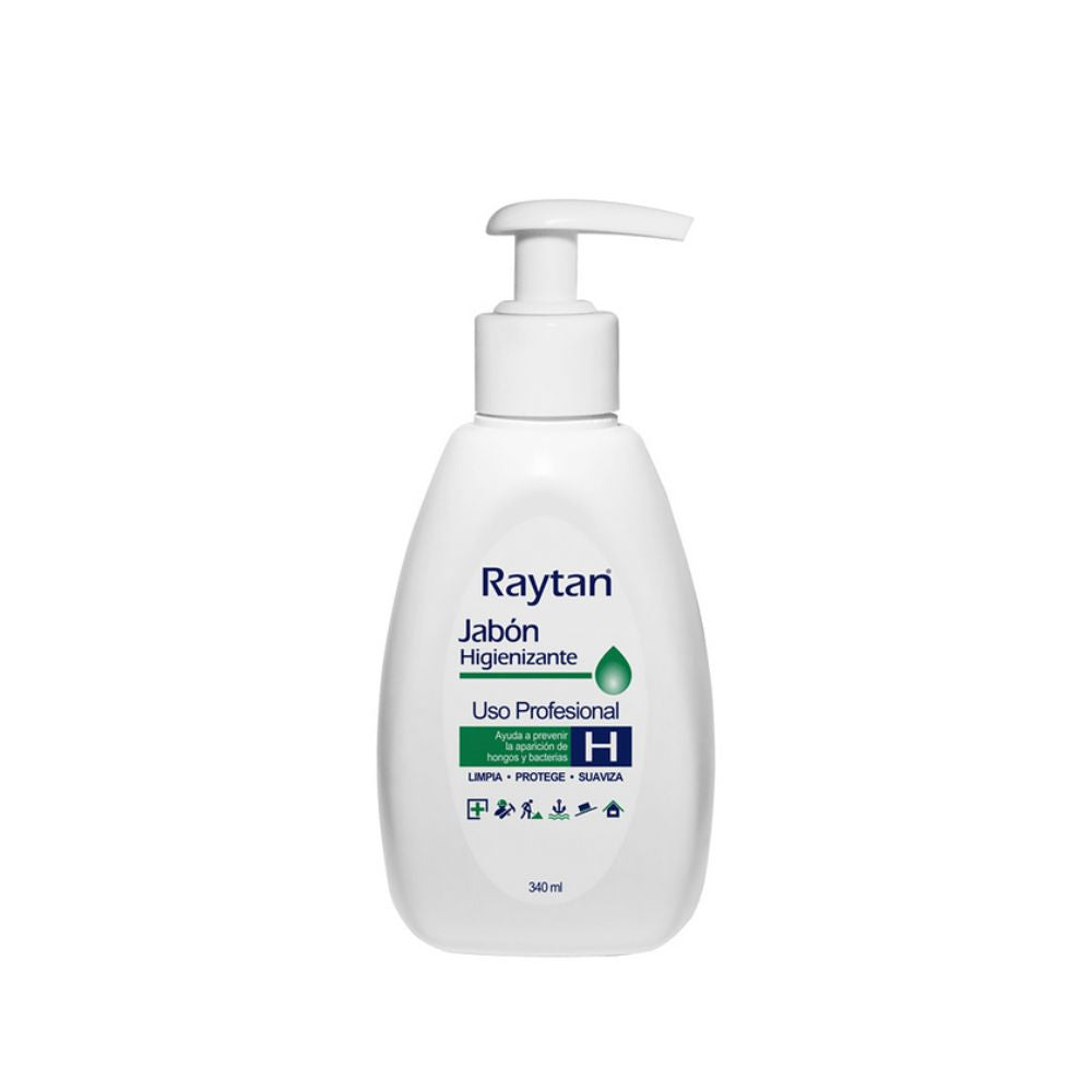 Jabón Higienizante Raytan 340 ml, dispensador con bomba y base redondeada