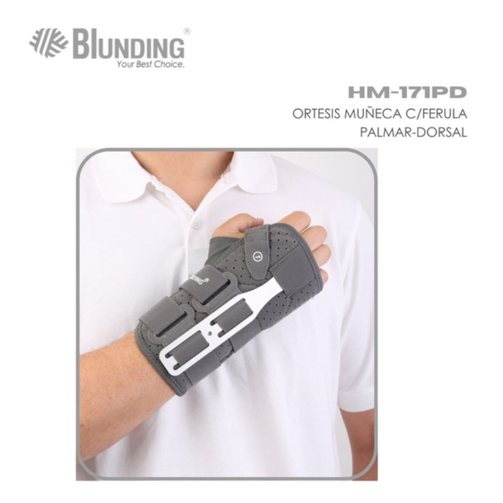 Muñequera Ferula Dorsopalmar HM-171 Blunding