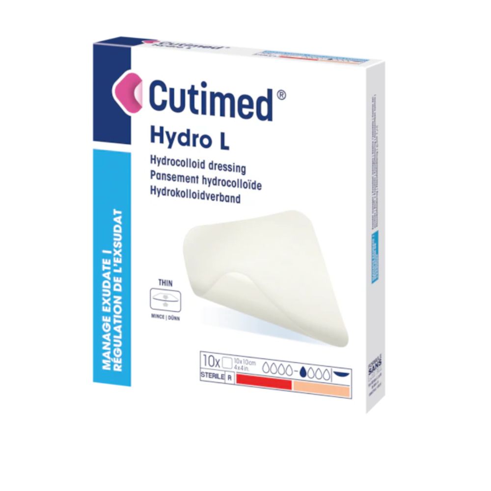 Cutimed Hydro L de BSN, apósito hidrocoloide estéril 10x10 cm