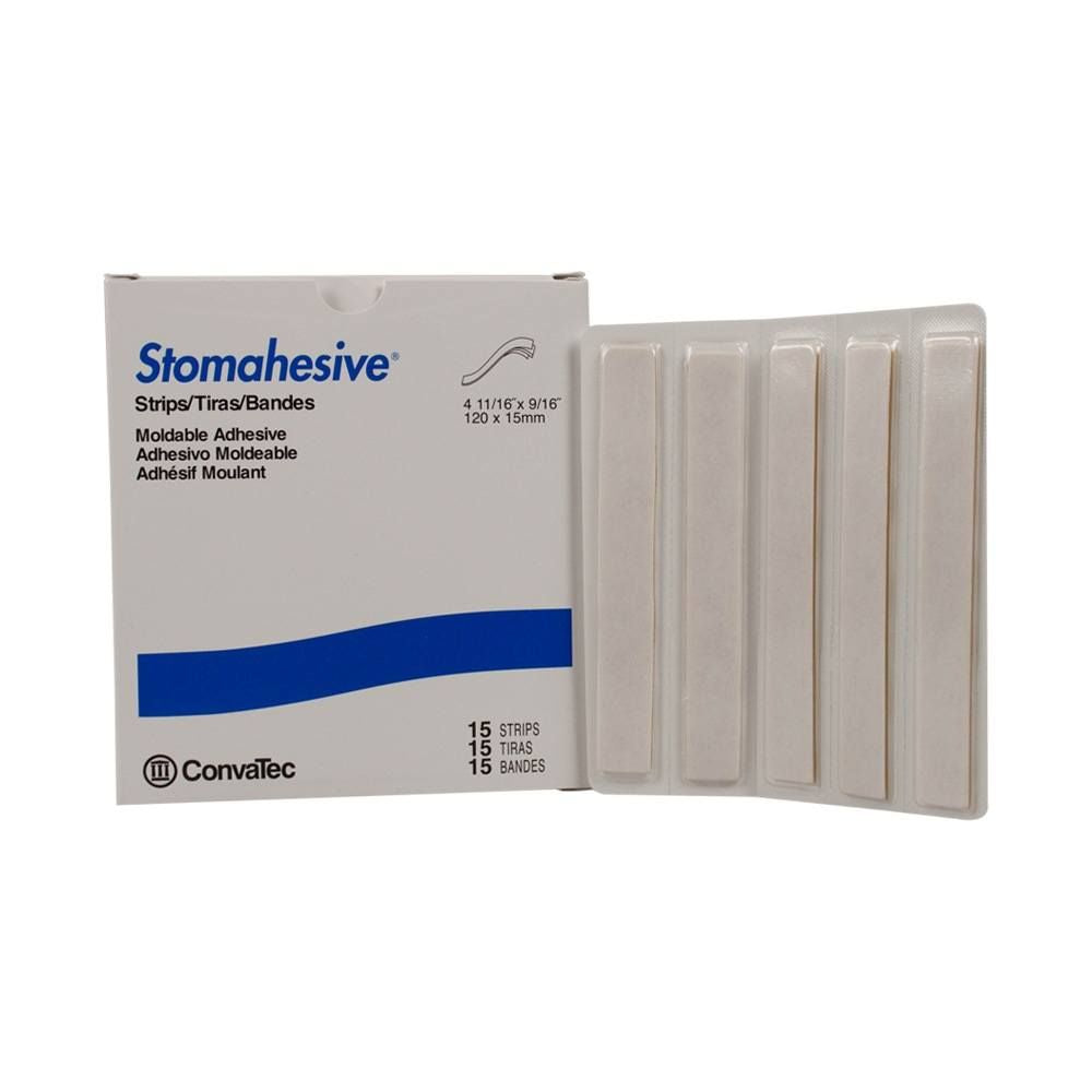 Caja de tiras adhesivas moldeables Stomahesive para bolsa de ostomía 100 mm (401515)