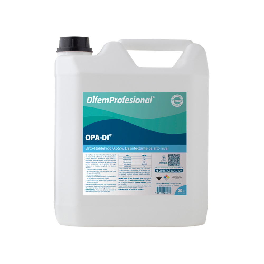 Bidón de desinfectante OPA-DI 0,55% orto-ftaldehído, 5 L