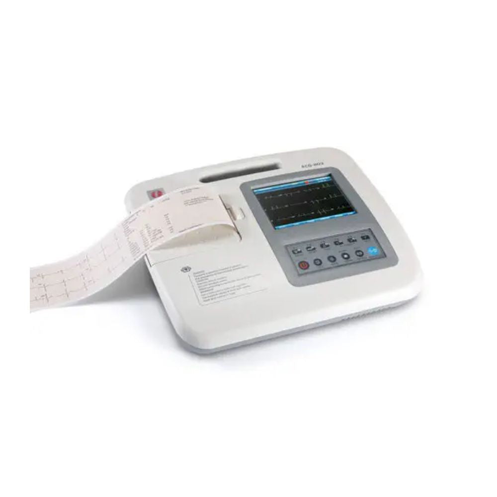 Electrocardiógrafo Carewell 1103L con pantalla y cables de derivación