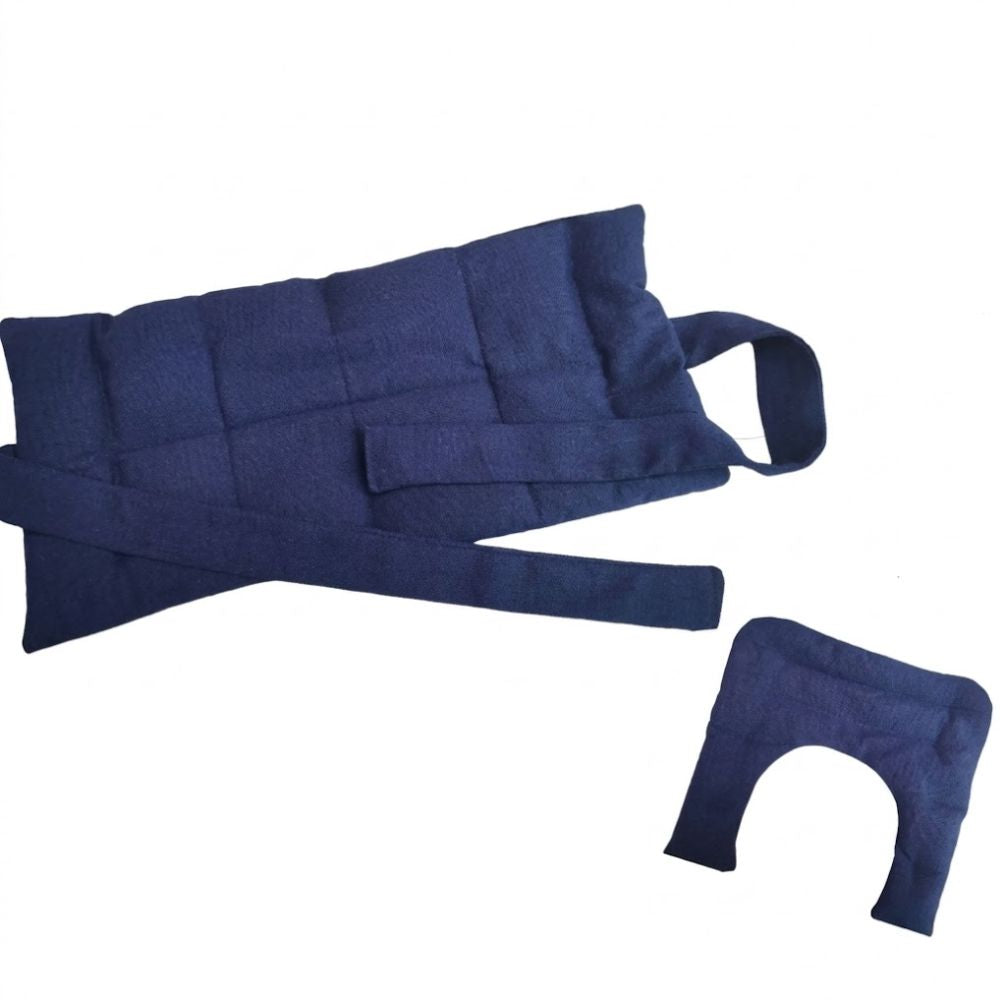 Guatero de semilla con cinturón lumbar acolchado azul marino