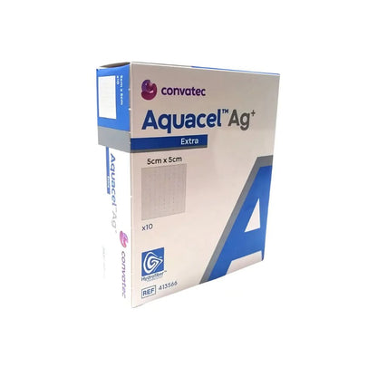 convatec Aquacel Ag Extra apósitos, 5 x 5 cm, caja x10, envase