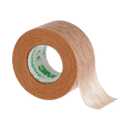 Tela Micropore beige en rollo, ancho 1.3 cm