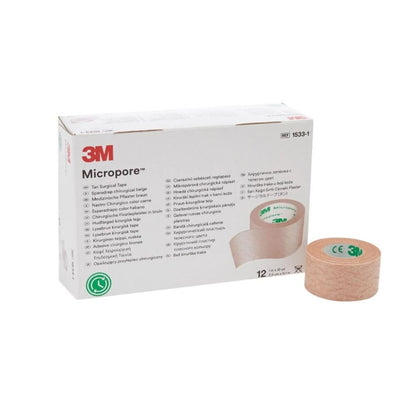 Tela Micropore beige (REF 1533-1), ancho 2.5 cm