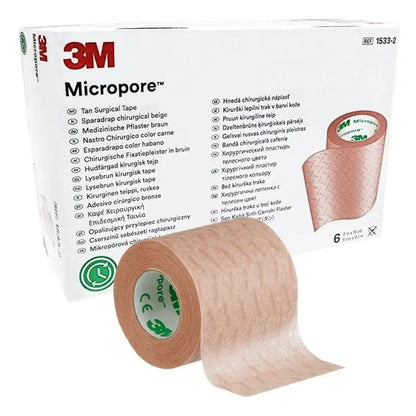 Tela Micropore beige (REF 1533-2), ancho 5 cm
