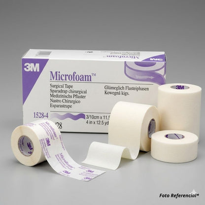 Cinta quirúrgica Microfoam 3M: rollos y tira despegable
