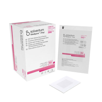 Apósito Medipore + Pad estéril 05x07 cm (3562), apósito adhesivo blanco