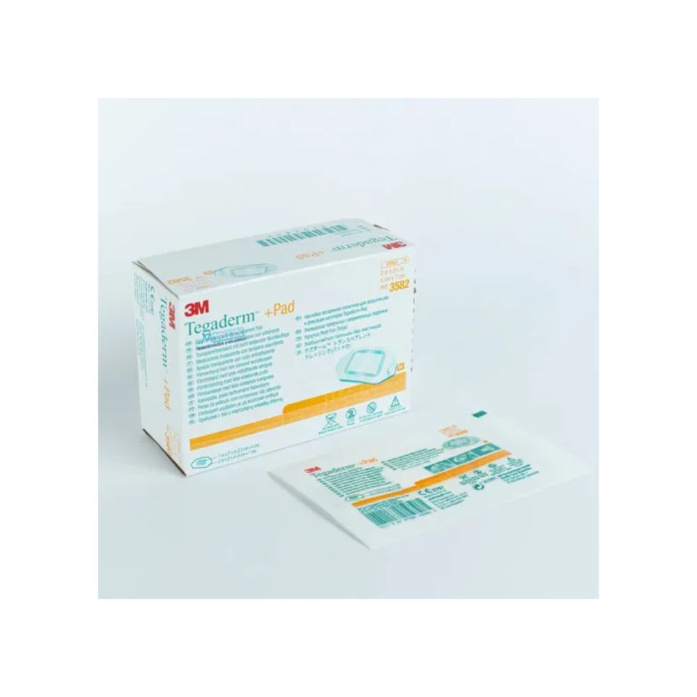 Tegaderm + Pad: apósito adhesivo transparente con almohadilla y caja