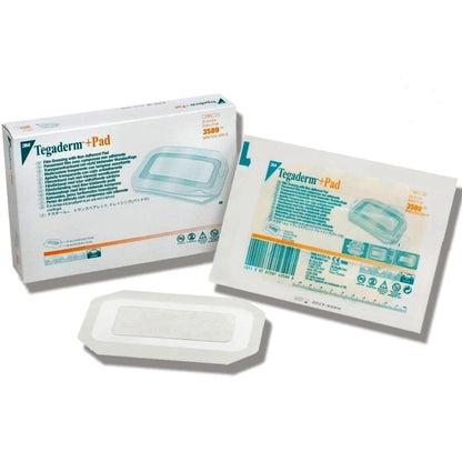 Tegaderm + Pad tamaño 09x25: apósito transparente con almohadilla y envases