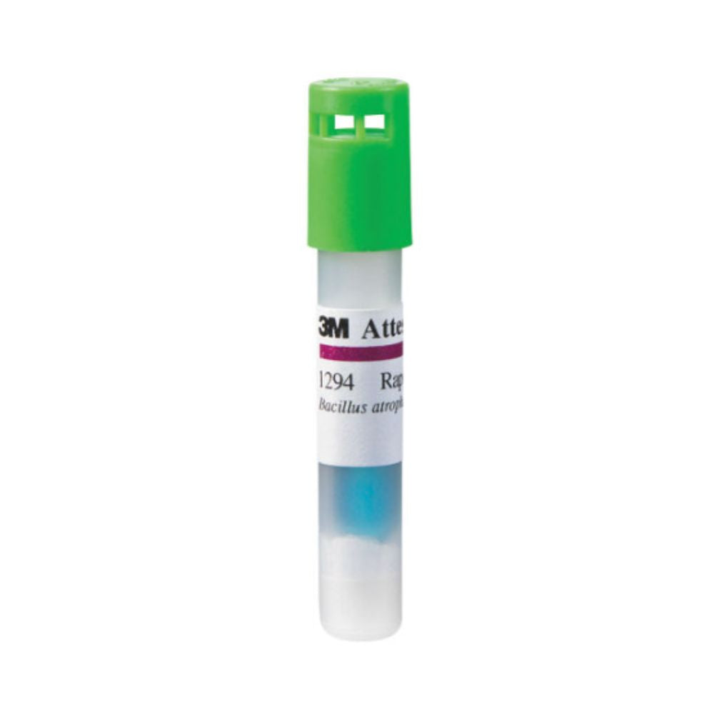 Tubo Attest Lectura Rapida O.de 1294 con tapa verde y cuerpo transparente con etiqueta