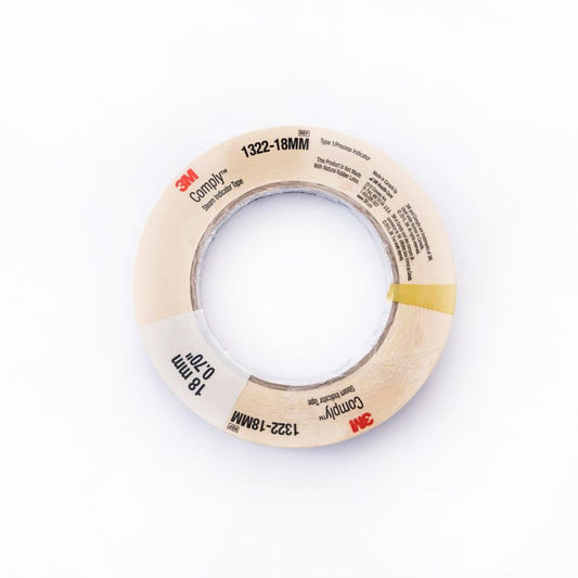 Cinta autoclave 18 mm x 50 m 1322-18MM, roll beige