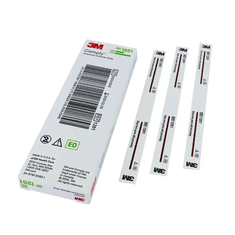 Tiras indicador Comply 1251, paquete con múltiples tiras