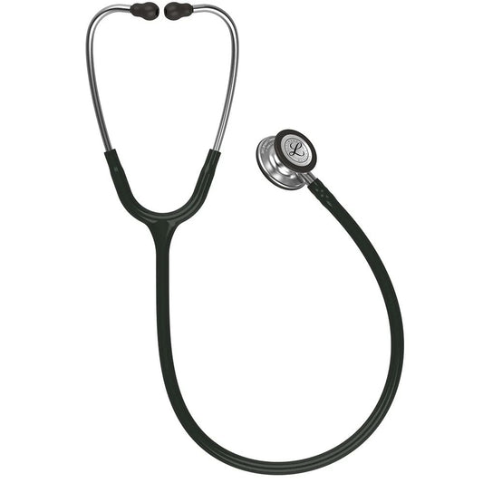 Fonendo Littmann Clásico III 5620 negro con tubos curvos y doble campana