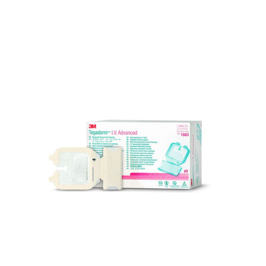 Tegaderm IV Advanced apósitos transparentes, tamaño 3,8 x 4,5 (1680)