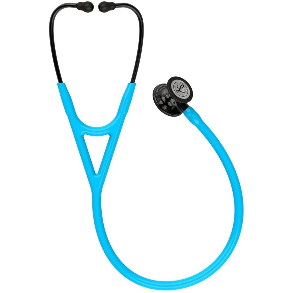 Fonendo Littmann Cardiologico IV color turquesa humo, campana y diafragma negros