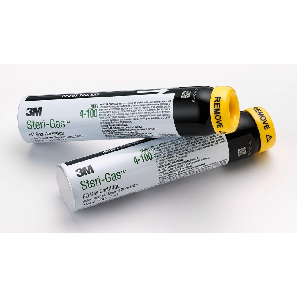 Cartucho Steri-Gas 4-100, gas EO, con tapa amarilla REMOV E