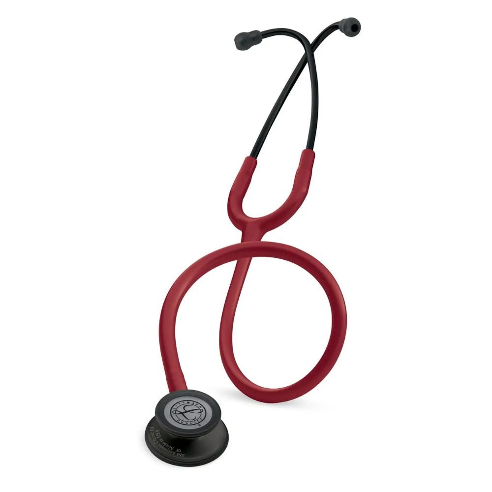 Fonendo Littmann Clásico III 5868, tubo burdeos y campana negra