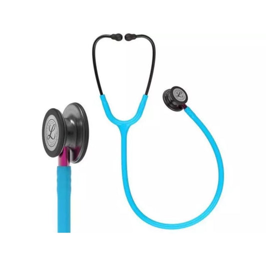 Fonendo Littmann Classic III, tubo turquesa y diafragma negro