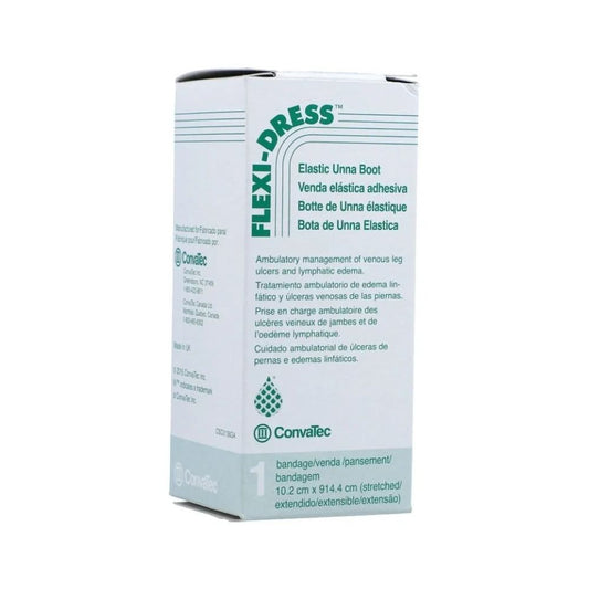 Bota de Unna Flexidress: venda elástica adhesiva de 10 cm, en caja
