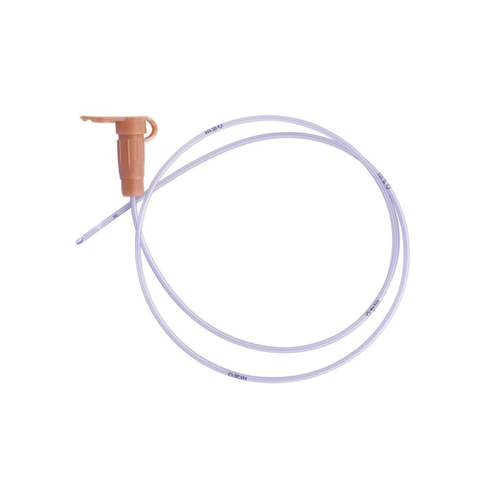 Sonda de alimentación Terumo con conector naranja y tubo morado