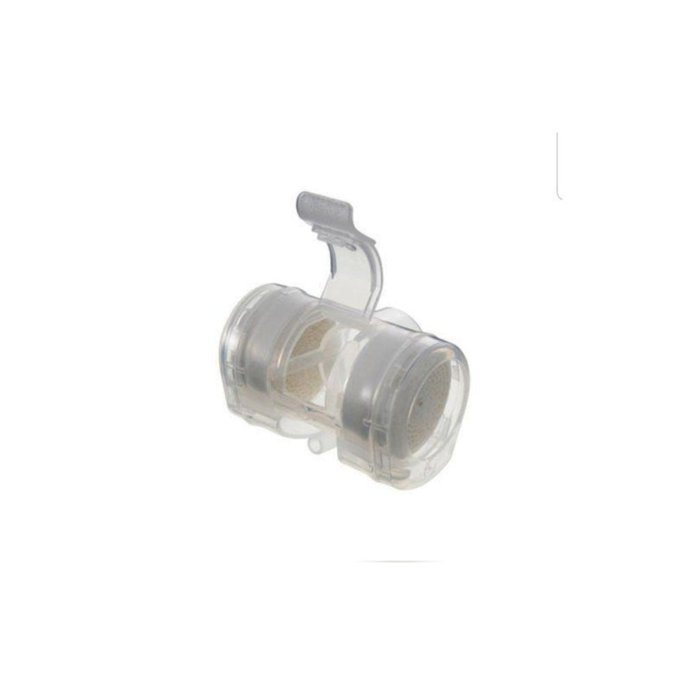 Filtro tracheostomia Thermovent T2 (3B), alloggiamento trasparente con attacco grigio