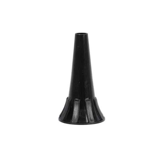 Cono ótico Riester negro con inserto metálico en la base