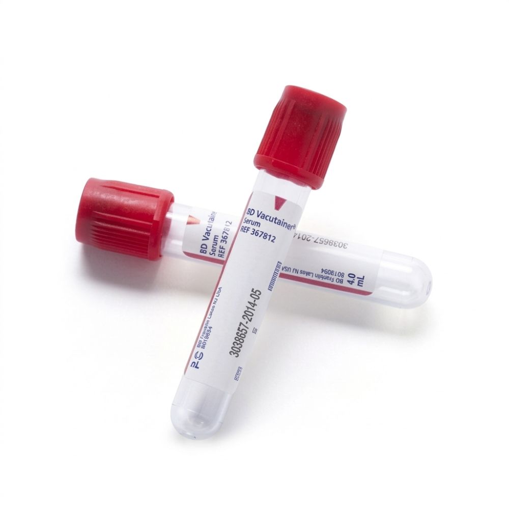 Mini Collect Gris 0,25 mL : tube Vacutainer transparent à bouchon rouge