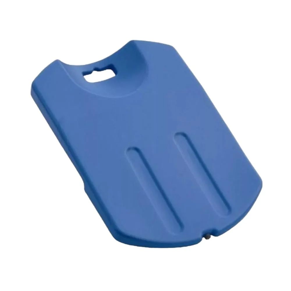 Tabla de extracción plástica para torax azul, con asa oval y ranuras