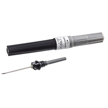 Aguja Vacuette múltiple con capuchón gris, protector negro y punta metálica