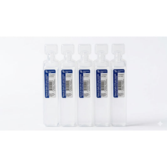 Suero fisiologico en envases individuales
