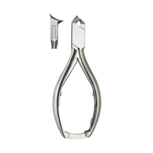 Alicate frontal de acero, puntas finas para uñas, 14 cm.