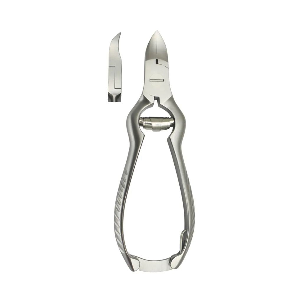 Alicate curvo de acero 14 cm, pinzas con punta curva y biselada