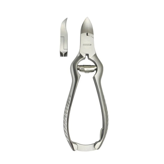 Alicate curvo de acero 14 cm, pinzas con punta curva y biselada