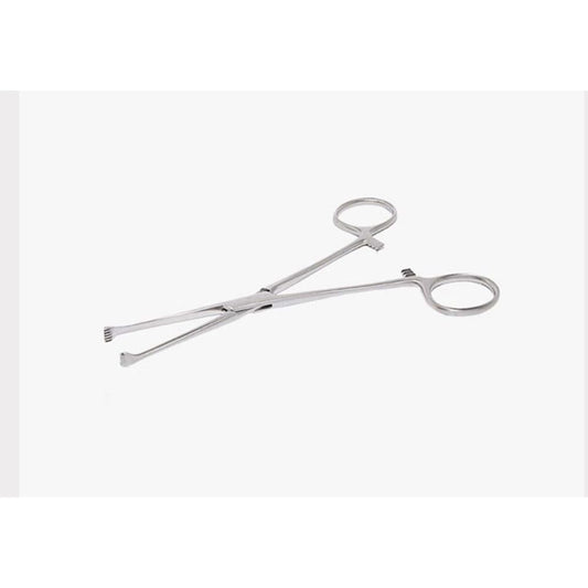 Pinza Allis de acero inoxidable con anillas para agarre y pinzas dentadas