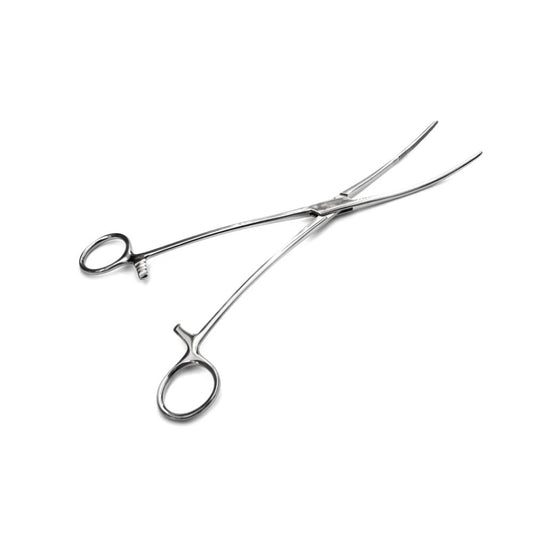 Pinza Bozeman 25 cm de acero, pinzas con mangos en anillo y puntas rectas
