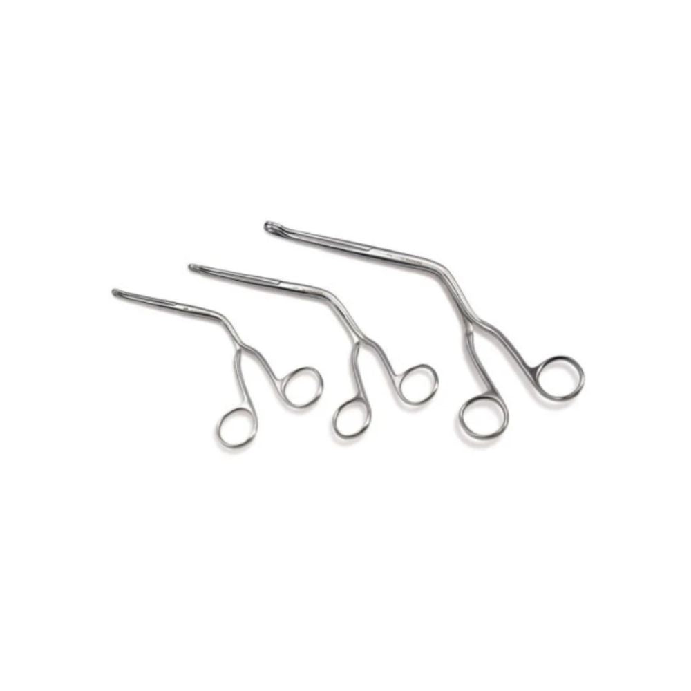 Pinza Magil de acero inoxidable con anillas