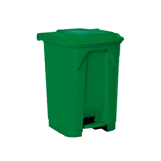 Contenedor 40 L verde G-10 con tapa y pedal