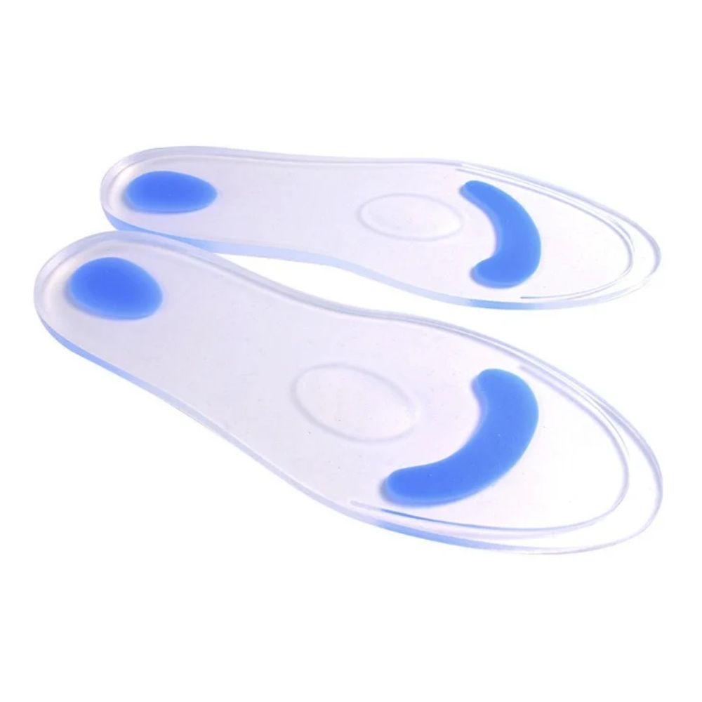 Cojín para paciente con lámina transparente y dos segmentos con gel azul