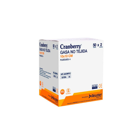 Gasa No Tejida Esteril Cja x 50 Cranberry