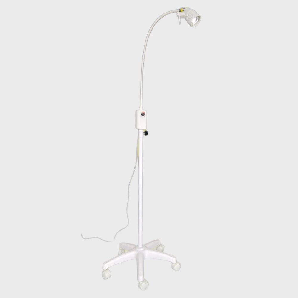 Lámpara de cuello flexible con soporte y base de 5 patas, iluminación tipo foco