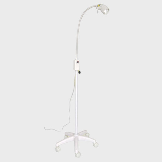 Lámpara de cuello flexible con soporte y base de 5 patas, iluminación tipo foco